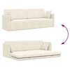 vidaXL Grīdas dīvāns-gulta 200cm Krēmkrāsa Samts
