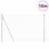 vidaXL Žoga āķis Sudraba 10 x 1,5 m (19 x 19 mm tīkla) Tērauds