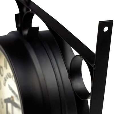 vidaXL divpusējs sienas pulkstenis, 20 cm