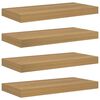 vidaXL Sienas plaukts 4 pcs Brūna 50 x 23 x 4 cm Inženierijas koks