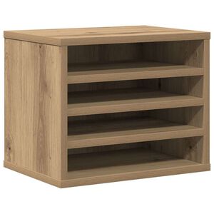 vidaXL Galda organizators Artisānā ozols 36 x 26 x 29,5 cm