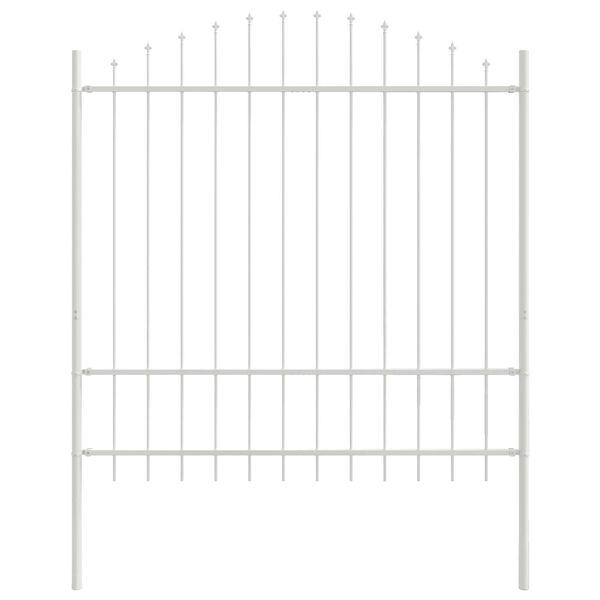 vidaXL Dārza žogs 2 pcs Balts 170 x 215 cm