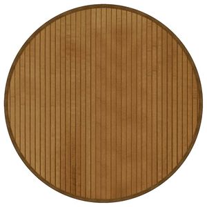 vidaXL paklājs, apaļ&scaron;, brūns, 60 cm, bambuss