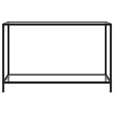 vidaXL konsoles galdiņš, 120x35x75 cm, rūdīts stikls, caurspīdīgs