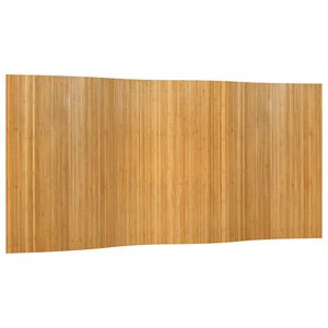 vidaXL istabas aizslietnis, dabīgā krāsā, platums 400 cm, augstums 165 cm, bambuss