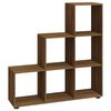 vidaXL grāmatu plaukts, ozolkoka krāsā, 107 cm, inženierijas koks