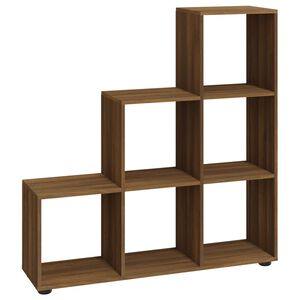 vidaXL grāmatu plaukts, ozolkoka krāsā, 107 cm, inženierijas koks