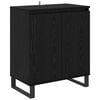 vidaXL Puse Melns ozolkoks 60 x 35 x 70 cm Inženierijas koks