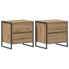 vidaXL Naktsgaldiņ&scaron; 2 pcs Mākslīgā ozola 50 x 39.5 x 50 cm