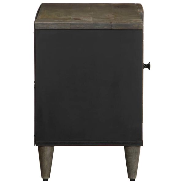 vidaXL televizora skapis gaiši pelēks 80x31,5x46 cm masīvkoka mango