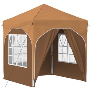 vidaXL Pop-up svinību teltis 192 x 192 x 245 cm Bē&scaron;a