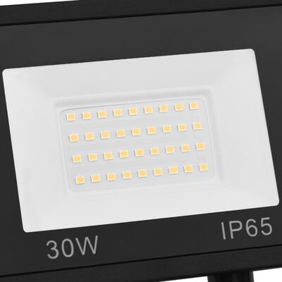 vidaXL LED prožektors ar sensoru, 30 W, silti balta gaisma