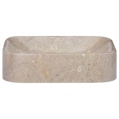 vidaXL izlietne, 40x40x10 cm, pelēks marmors