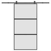 vidaXL bīdāmās durvis aparatūras komplektu 102,5x205 cm rūdīts stikls
