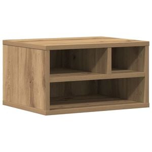 vidaXL Printera statīvs Artisānā ozols 40 x 32 x 22,5 cm