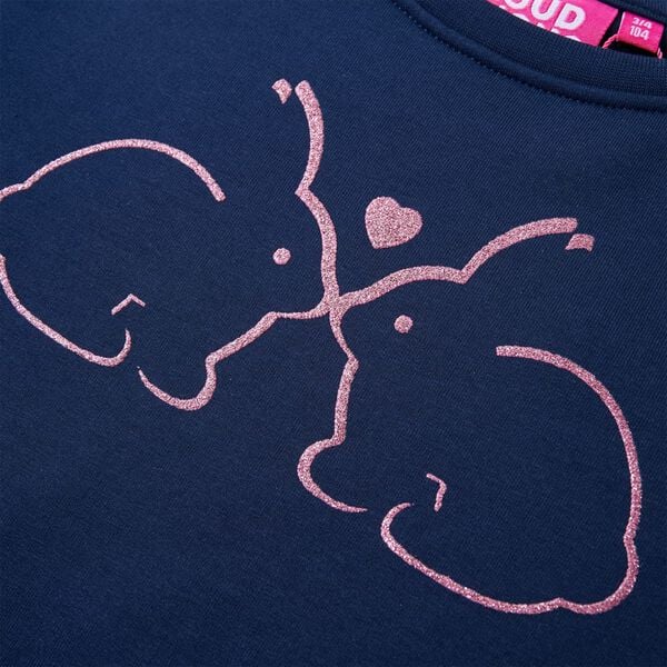 Bērnu džemperkleita, tum&scaron;i zila, 92