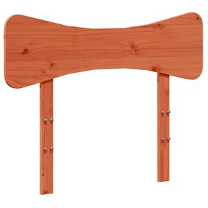vidaXL galvgalis, vaska brūns, 100 cm, priedes masīvkoks