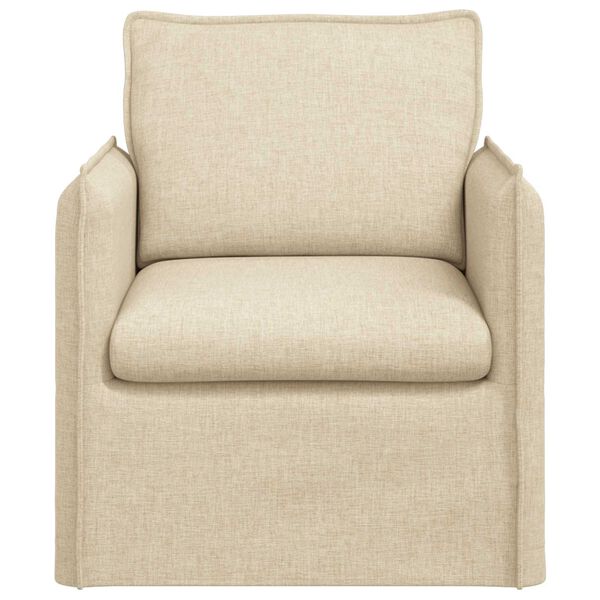 vidaXL Dīvāns 60cm Krēmkrāsa Metāls