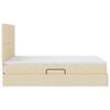 vidaXL Gulta ar uzglabā&scaron;anas vietu un matraci Krēms 140 x 200 cm