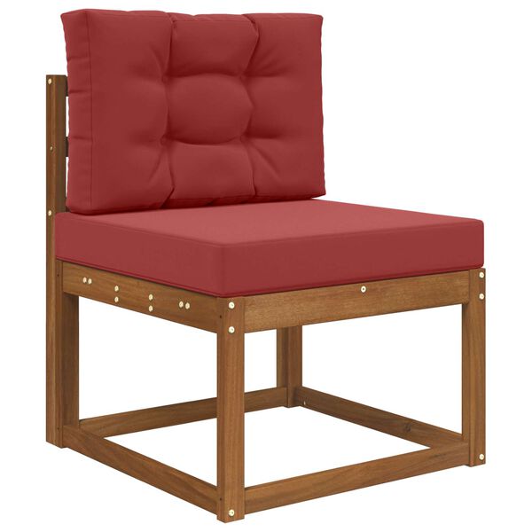 vidaXL Āra dīvāna spilvens 2 pcs Vīnsarkans Poliesters