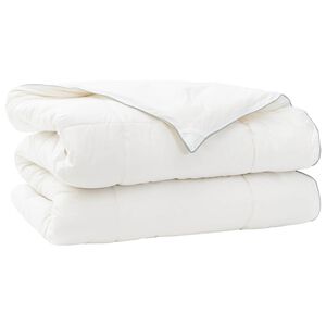 vidaXL Sega 135x200 cm Ziema 450 GSM Austrālijas vilna Balts