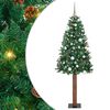 vidaXL Tievā Ziemassvētku Egle Zaļa 180 cm PVC un cietā priedes koks