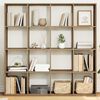 vidaXL grāmatu plaukts koka krāsā 137,5x29x137,5 cm inženierijas koks