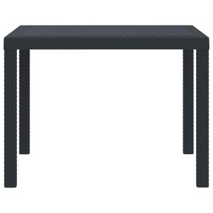 vidaXL Dārza galds Antracīts 100 x 100 x 73 cm poliratāns