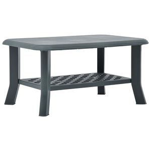 vidaXL kafijas galdiņ&scaron;, zaļ&scaron;, 90x60x46 cm, plastmasa