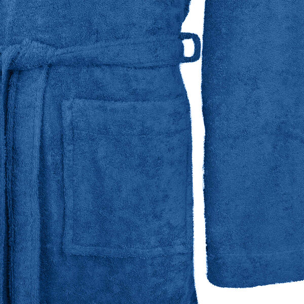 vidaXL Peldmētelis KINN Zila XXXL Kokvilna