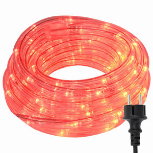 vidaXL Virvju gaisma ar virvju lukturiem Sarkana 50 m PVC
