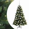 vidaXL Mākslīgā Ziemassvētku egle ar bumbiņu 120 cm 150 LED