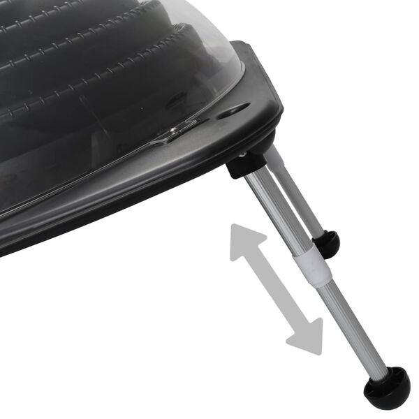 vidaXL solāri baseina sildītāji, 5 gab., 75x75x36 cm, HDPE, alumīnijs