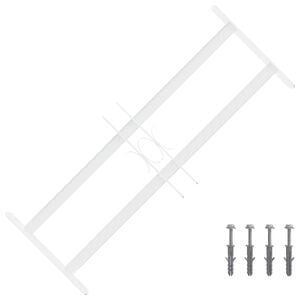 vidaXL Dro&scaron;ības restes logiem ar 2 pāriem krustiem 43-74 cm