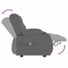 vidaXL divvietīgs masāžas krēsls ar glāžu turētāju, gaiši pelēks