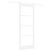 vidaXL Slīdo&scaron;ās durvis ORKDAL Balts 83 x 211 cm