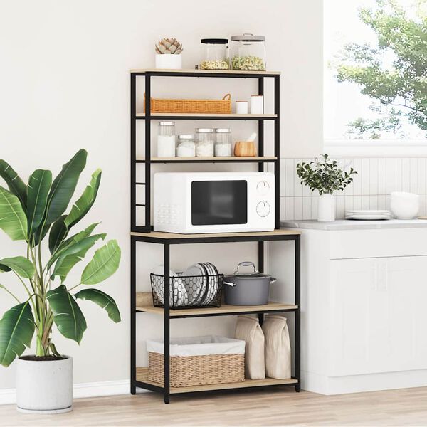 vidaXL Virtuves plaukts Sonoma ozols 80 x 40 x 168 cm