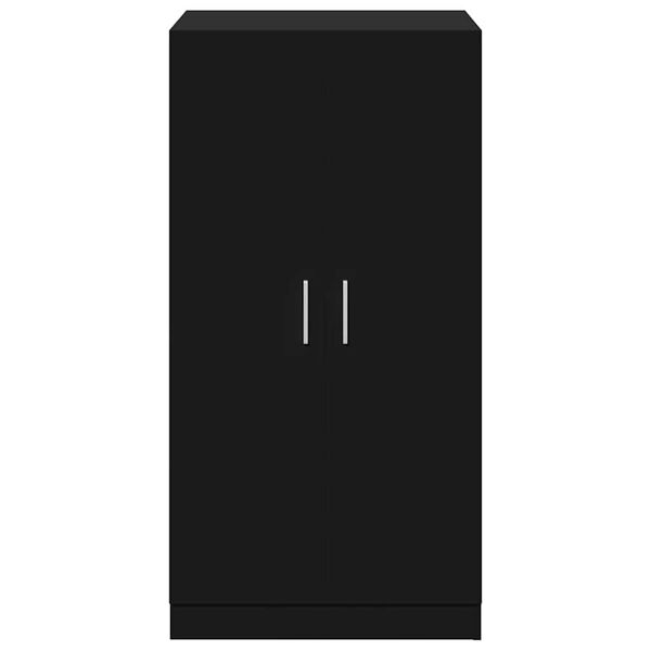 vidaXL apavu skapis, melns, 55x35x108 cm, inženierijas koks