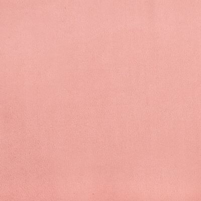vidaXL kabatu atsperu matracis, rozā, 90x190x20 cm, samts
