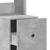 vidaXL virtuves skapītis, betona pelēks, 35x50x180cm inženierijas koks