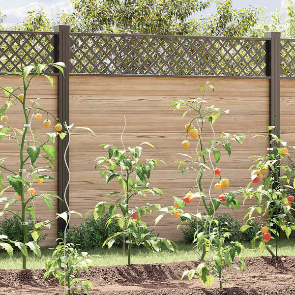 vidaXL mietiņi augiem, 5 gab., spirālveida, 110 cm, cinkots tērauds