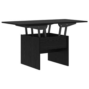 vidaXL Kafijas galdiņ&scaron; Melns ozolkoks 55 x 54,5 x 45 cm