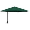 vidaXL Dārza parasols Zaļa 248 x 248 x 148 cm Poliesters un tērauds