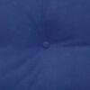 vidaXL Atpakaļ spilvens Policijas zila 120 x 24 x 50 cm Samts