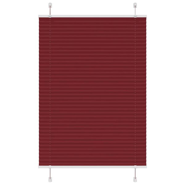 vidaXL kroku žalūzija Bordo sarkana 100x150 cm auduma platums 99,4 cm