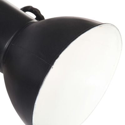 vidaXL sienas lampa, industriāls dizains, melna, 90x25 cm, E27