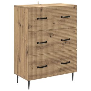 vidaXL Atvilktņu skapis Artisan Ozols 66 x 34,5 x 89,5 cm