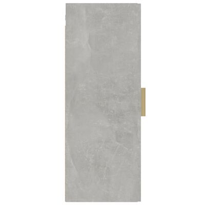 vidaXL piekarams skapītis, betona pelēks, 34,5x34x90 cm