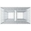 vidaXL Gabions pacelta gulta Sudraba 90 x 50 x 150 cm Cinkots tērauds
