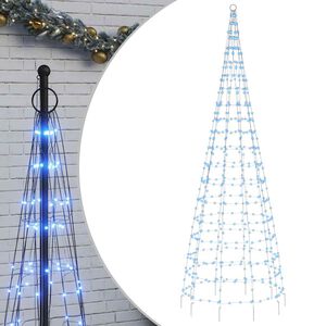 vidaXL LED Ziemassvētku eglīte 550 LED Zila 300 cm